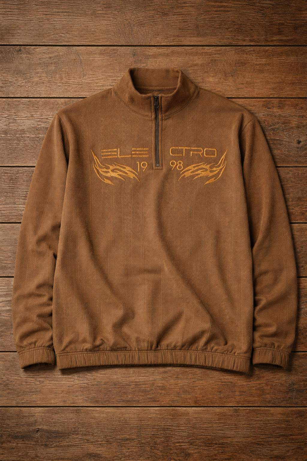 Structured Texture Quarterzip Premium Pullover,Premium Quarter Zip Textured Pullover