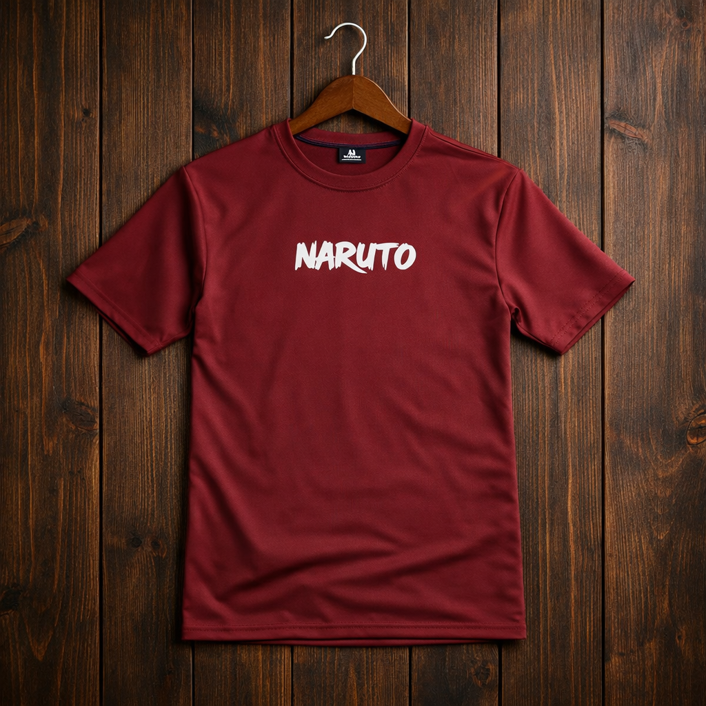 Naruto 5 Sleeve Tees,Anime Graphic Half Sleeve T-Shirt