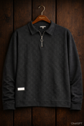 Premium Structured Fabric Zipper Pullover,Structured Fabric Full Zip Pullover