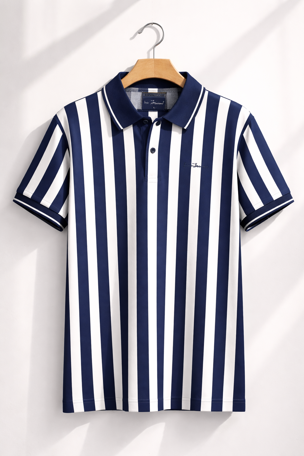 Vertical Stripe Polo T-Shirt for Men