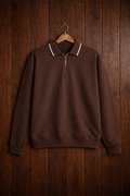 Square Structured Cotton Pullover, Structured Pattern Heavy Fabric Pullover