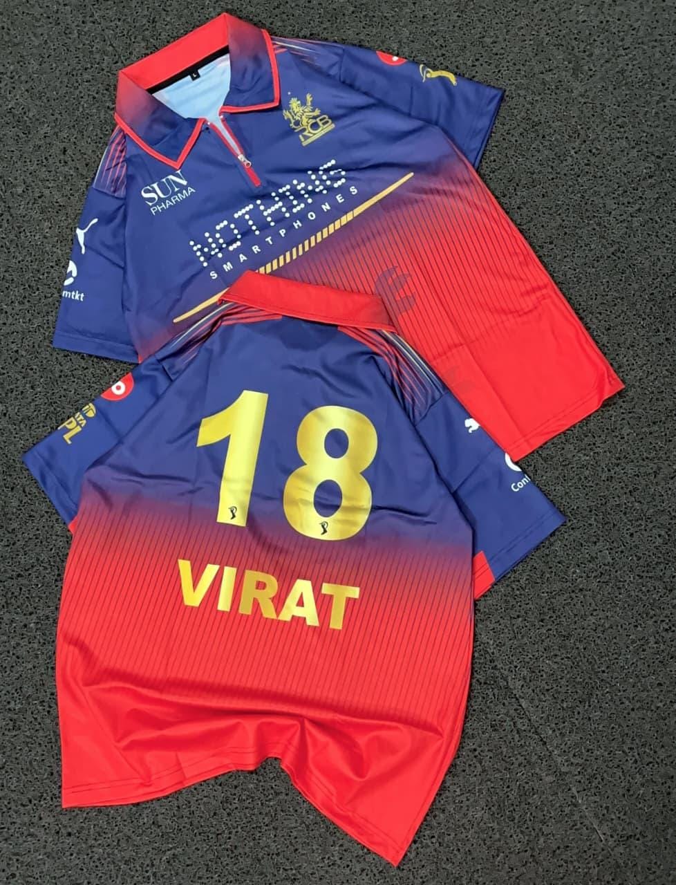 RCB 2026 Official Edition Jersey – Virat 18 | Premium Unisex Cricket T-Shirt | IPL Fan Wear